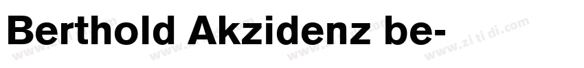 Berthold Akzidenz be字体转换